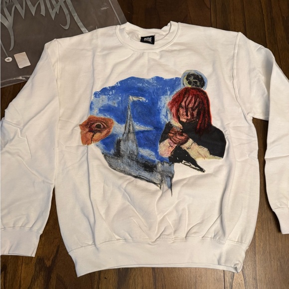 Revenge Trippie Redd Crayon Crewneck Sweatshirt MEDIUM NEW in bag - Picture 1 of 10